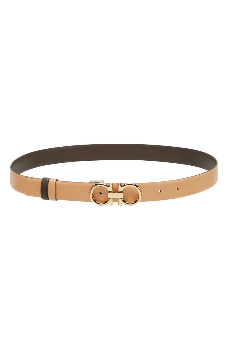 FERRAGAMO Salvatore Ferragamo Double Gancio Reversible Leather Belt, Main, color,