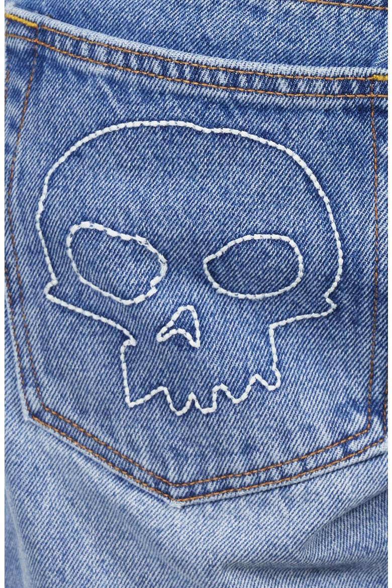 X Zero Skateboards Rotten Straight Leg Jeans, Alternate, color, INDIGO
