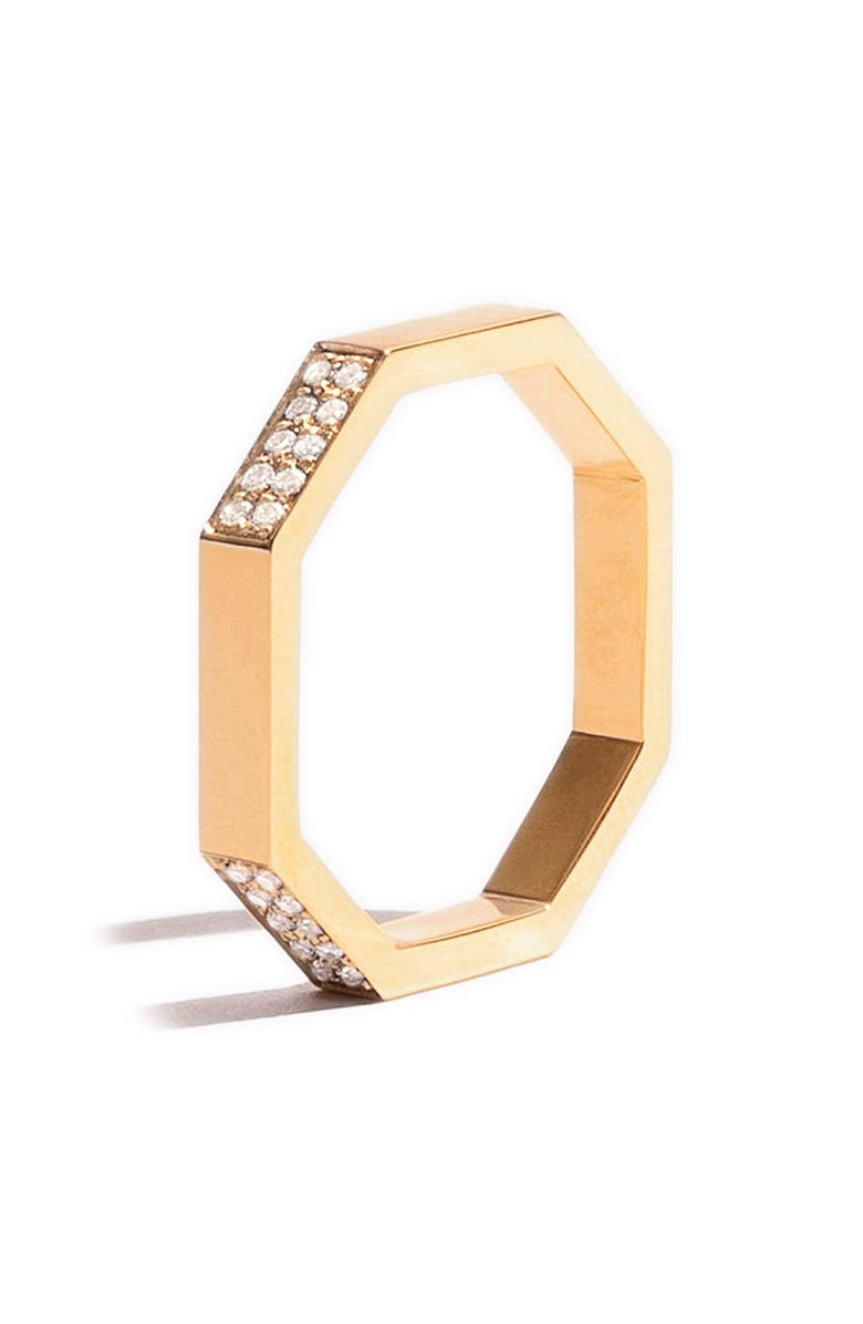 JEM Paris Octogone Simple Pavé Lab Created Diamond Band, Alternate, color, 