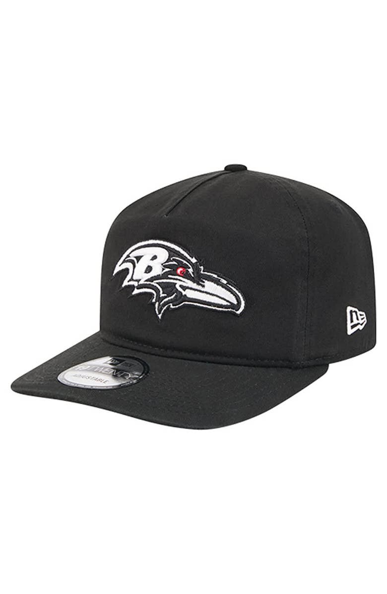 New Era Men
s New Era  Black/White Baltimore Ravens 19TWENTY Adjustable Hat, Main, color, Black