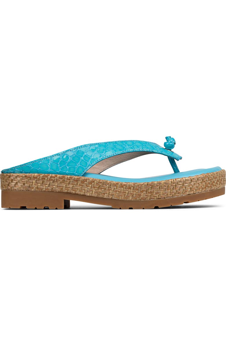 Donald Pliner Seena Platform Wedge Flip Flop, Alternate, color, Turquoise