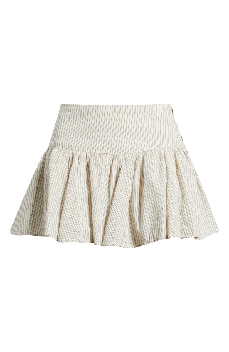 BDG Urban Outfitters Olga Stripe Cotton Miniskirt, Main, color, Blue
