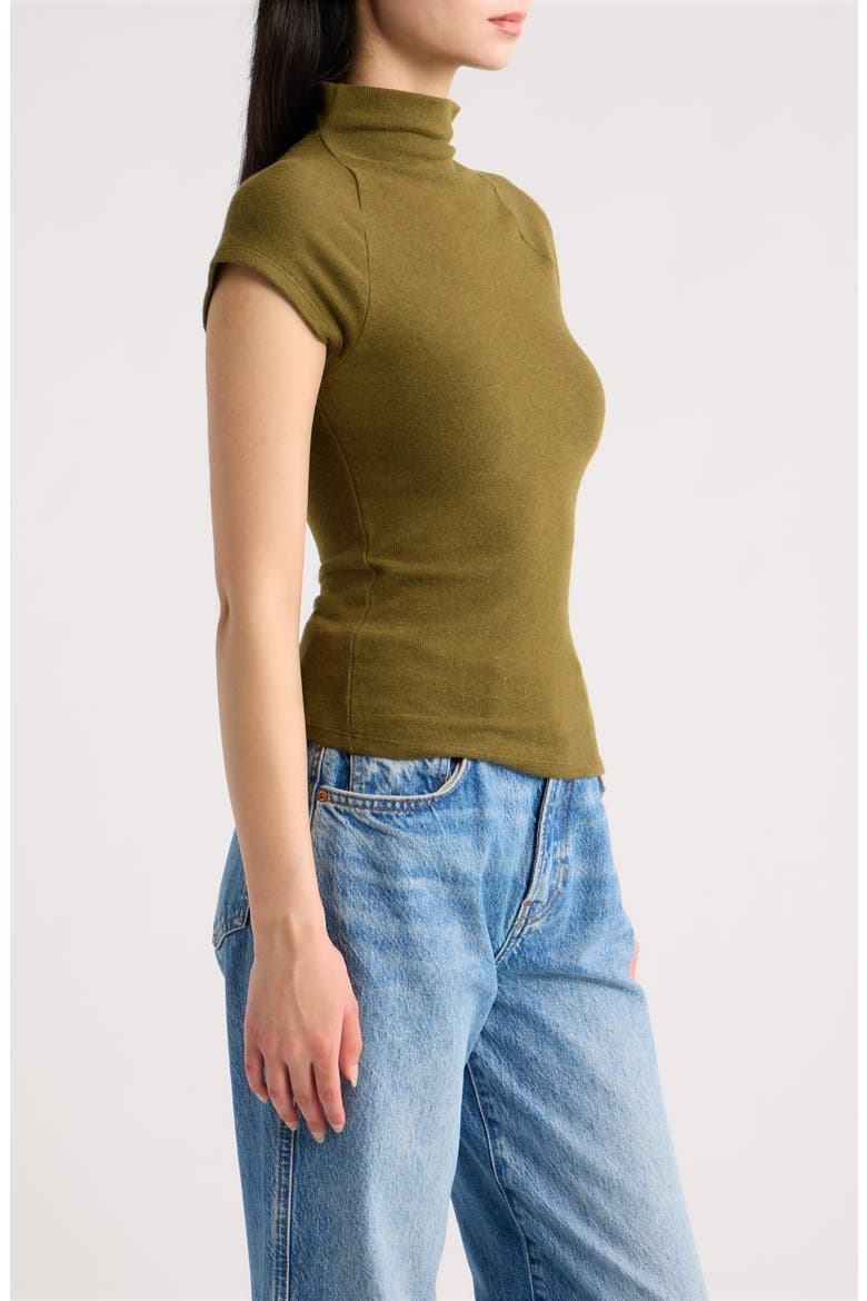 Pien Funnel Neck Knit Top, Alternate, color, MOSS GARDEN