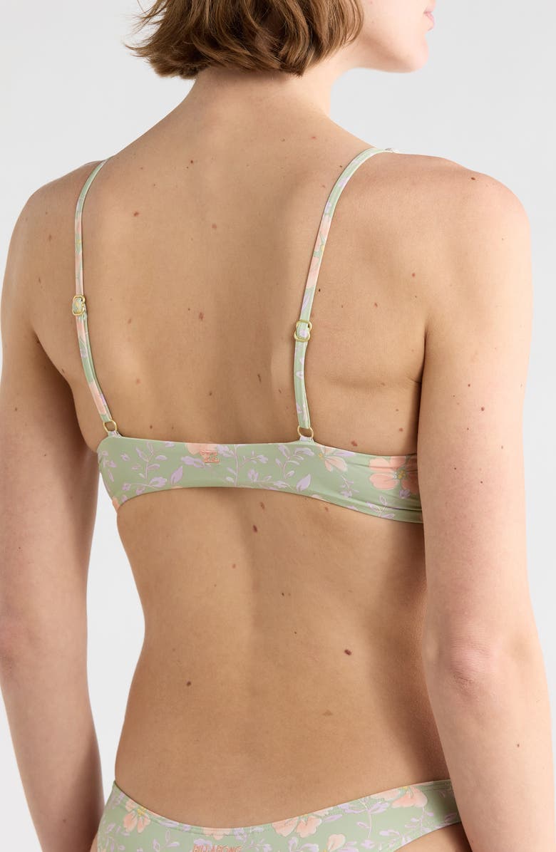 Billabong More To Sea Cami Plunge Bikini Top, Alternate, color, Pistachio