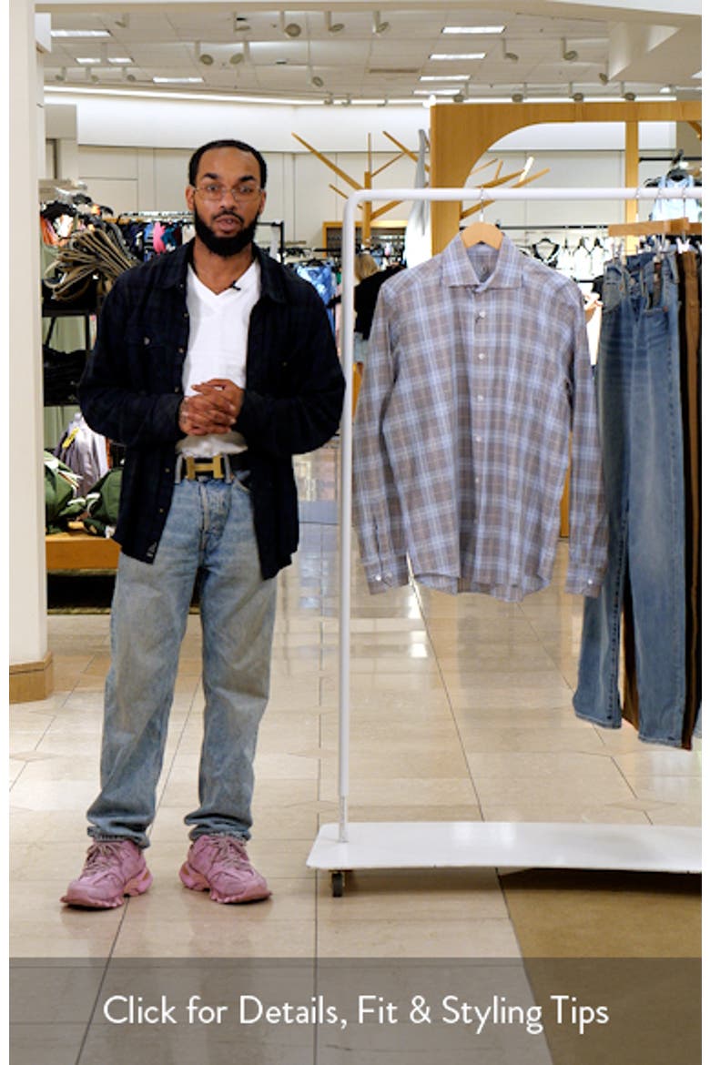 Julian Plaid Slub Linen Button-Up Shirt video