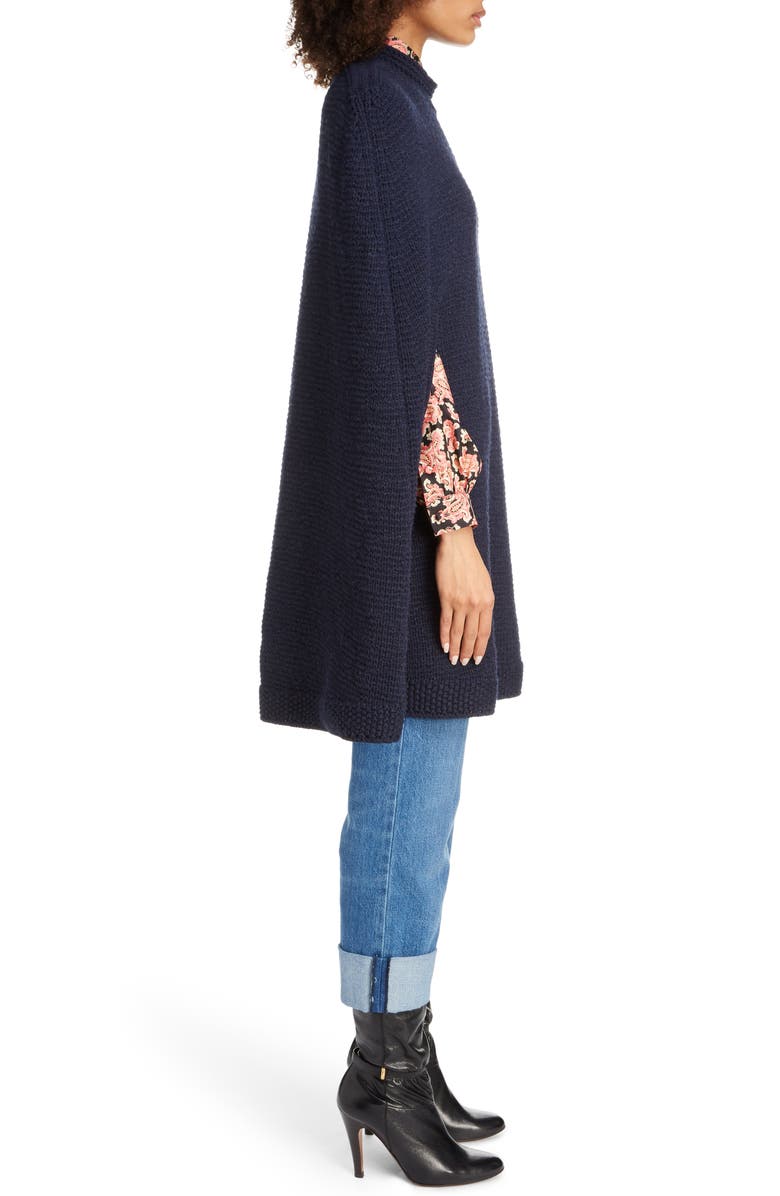 Runway Marc Jacobs Wool & Cashmere Sweater Cape, Alternate, color, 