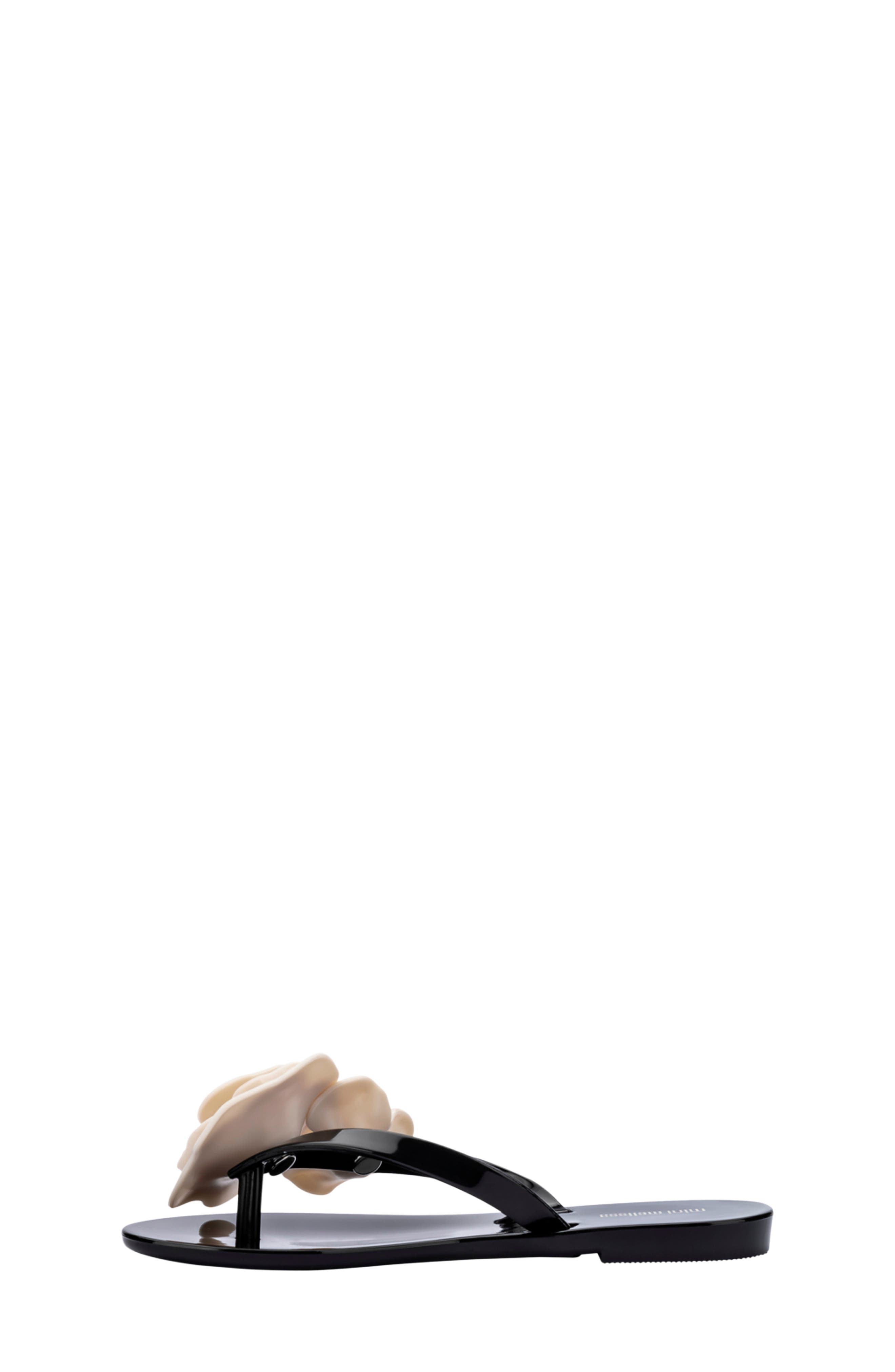 Mini Melissa Kids' Harmonic Flip Flop, Alternate, color, Black