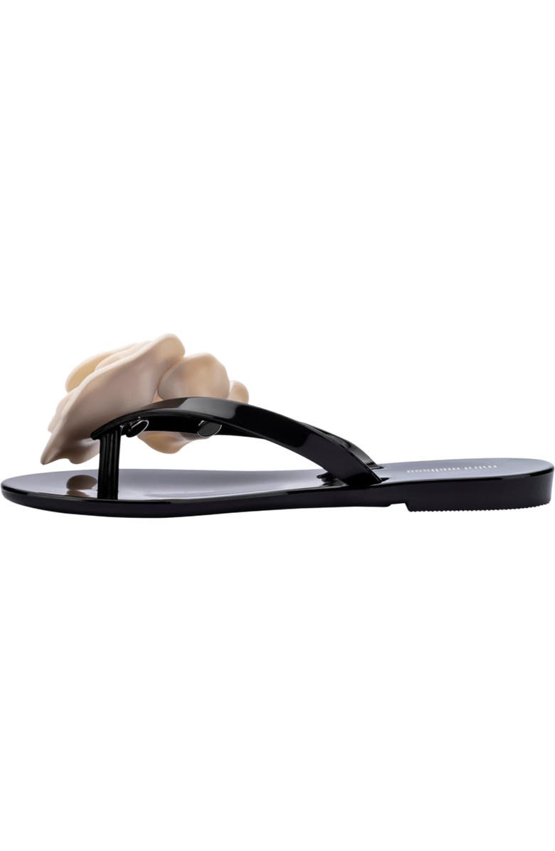 Mini Melissa Kids' Harmonic Flip Flop, Alternate, color, Black