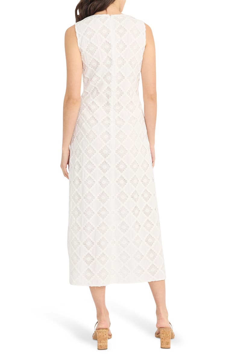 Luxely Agave Embroidered A-Line Dress, Alternate, color, Cloud Dancer