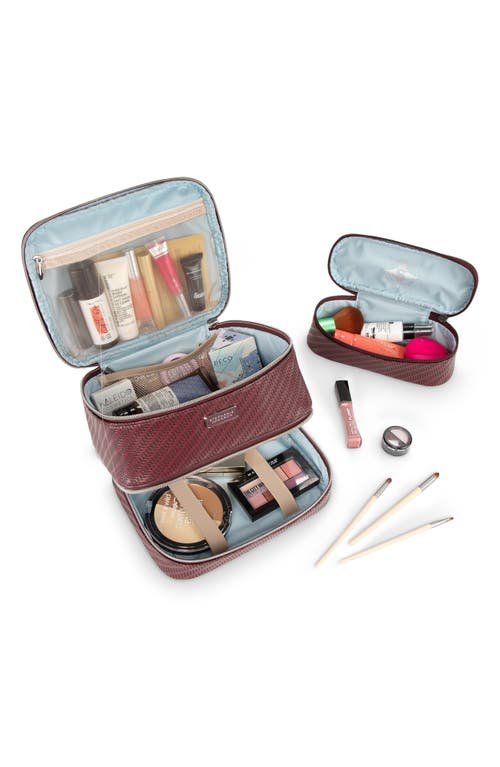 Stephanie Johnson Rosewood Ruby Royale Jenny Train Cosmetics Case In Purple