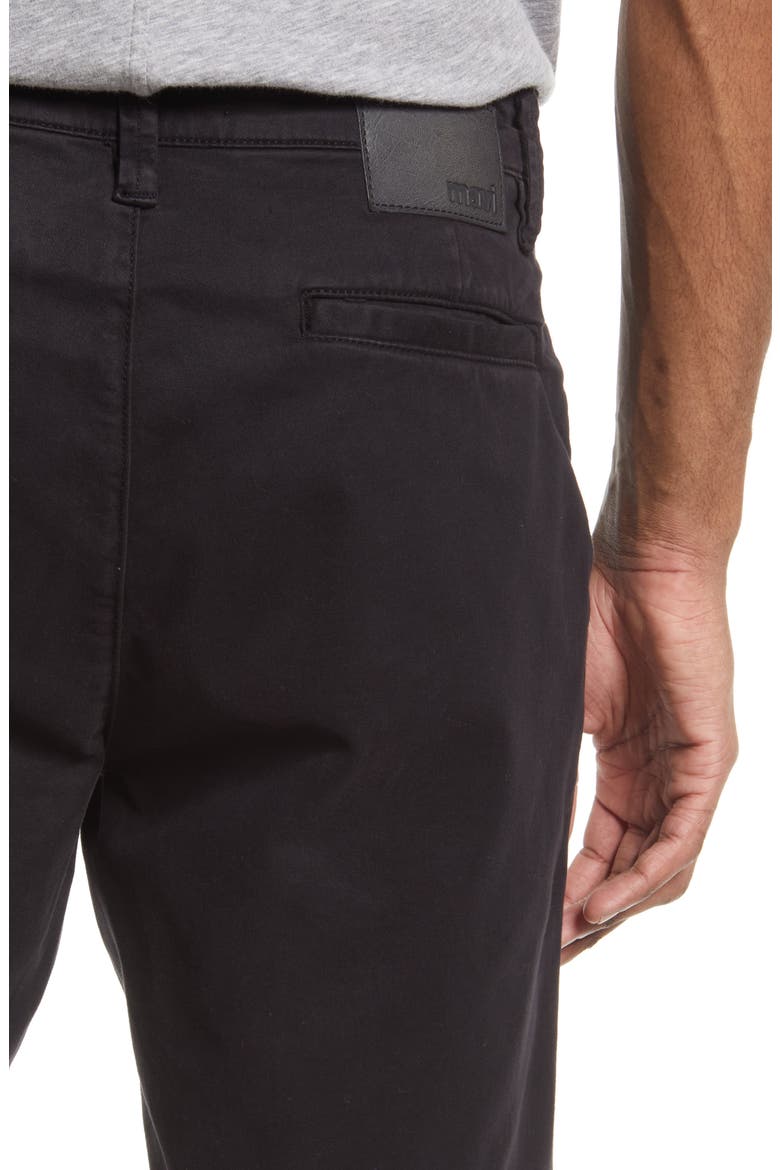 Noah Stretch Twill Flat Front Shorts, Alternate, color, BLACK TWILL