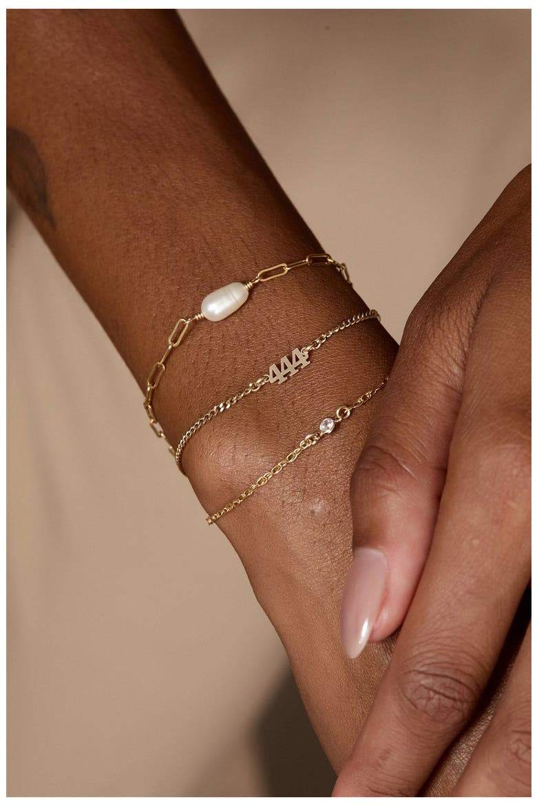 Angel Numbers Bracelet, Alternate, color, GOLD / 444