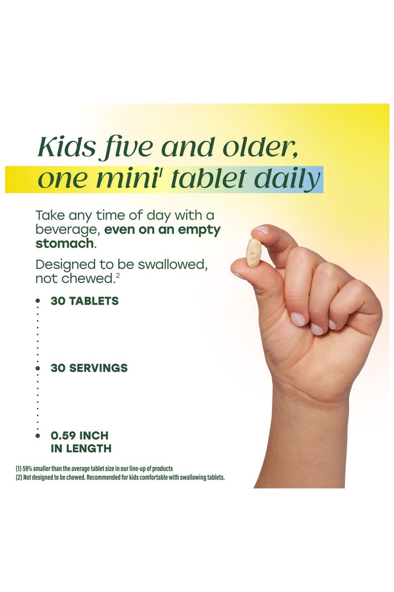 Kids Vitamin B Complex with Zinc, Lemon Balm & L Theanine, Vegetarian, 30 Mini Tablets, Alternate, color, None