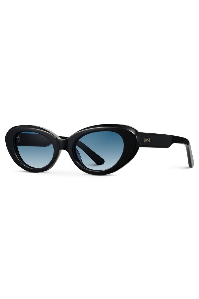 Marilyn - 49mm Cat-Eye Polarized Sunglasses, Alternate, color, Black