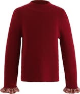 Tulleen Ruffle-Knit Sweater