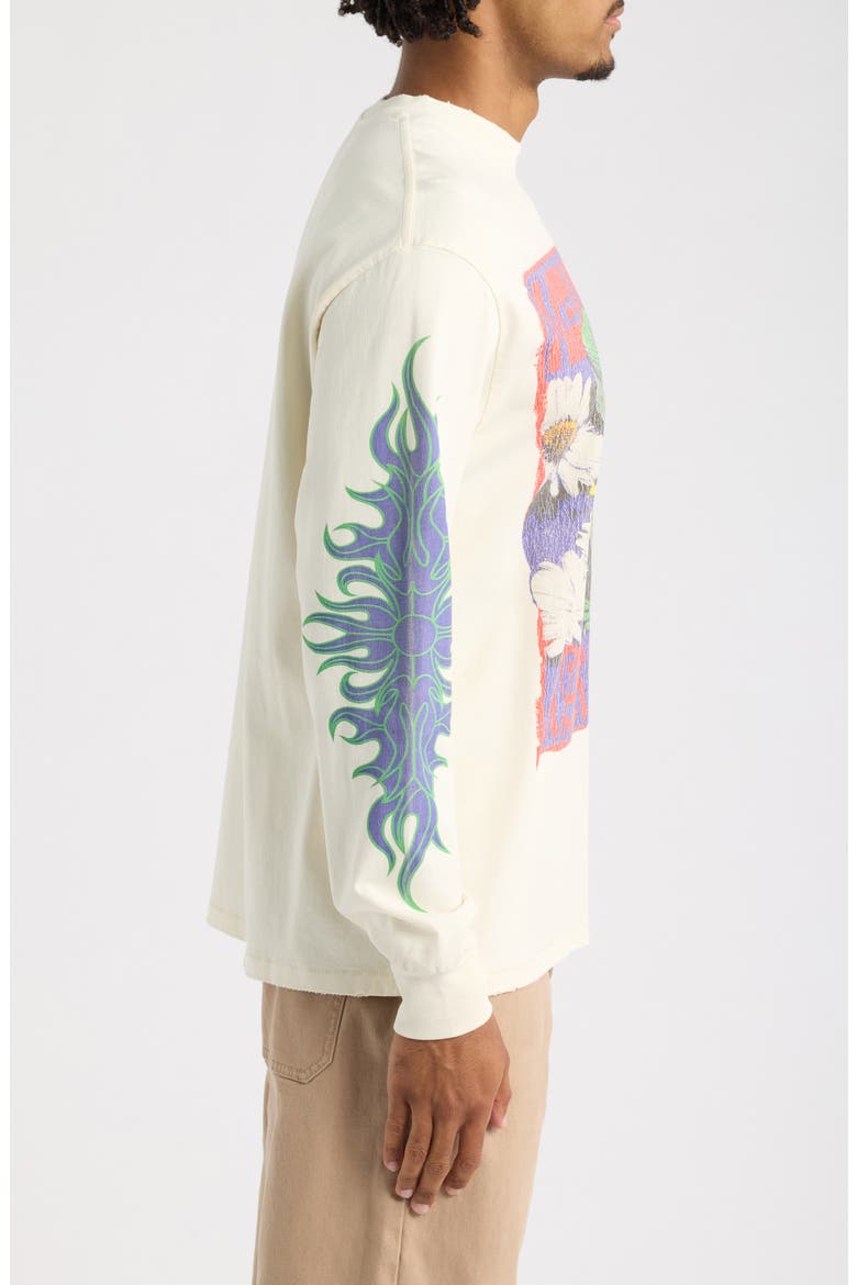 Iguana Oversize Cotton Graphic T-Shirt, Alternate, color, OFF WHITE