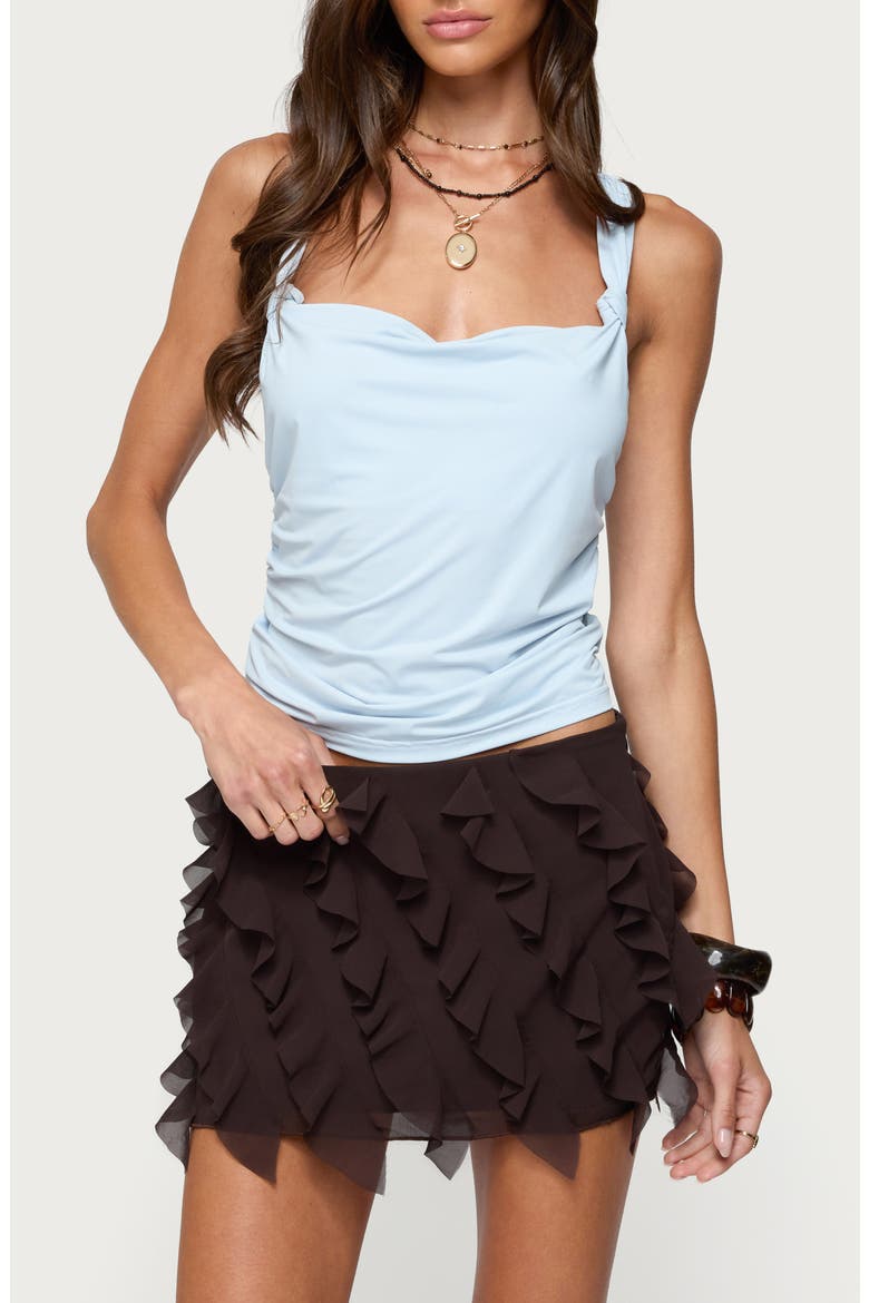 Liza Cowl Neck Tank, Main, color, LIGHT-BLUE