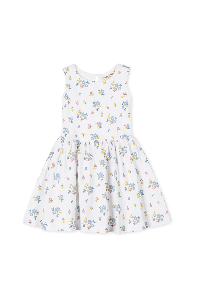Kids' Organic Sleeveless Knit Tank Dress, Main, color, Sunlit Multi Floral