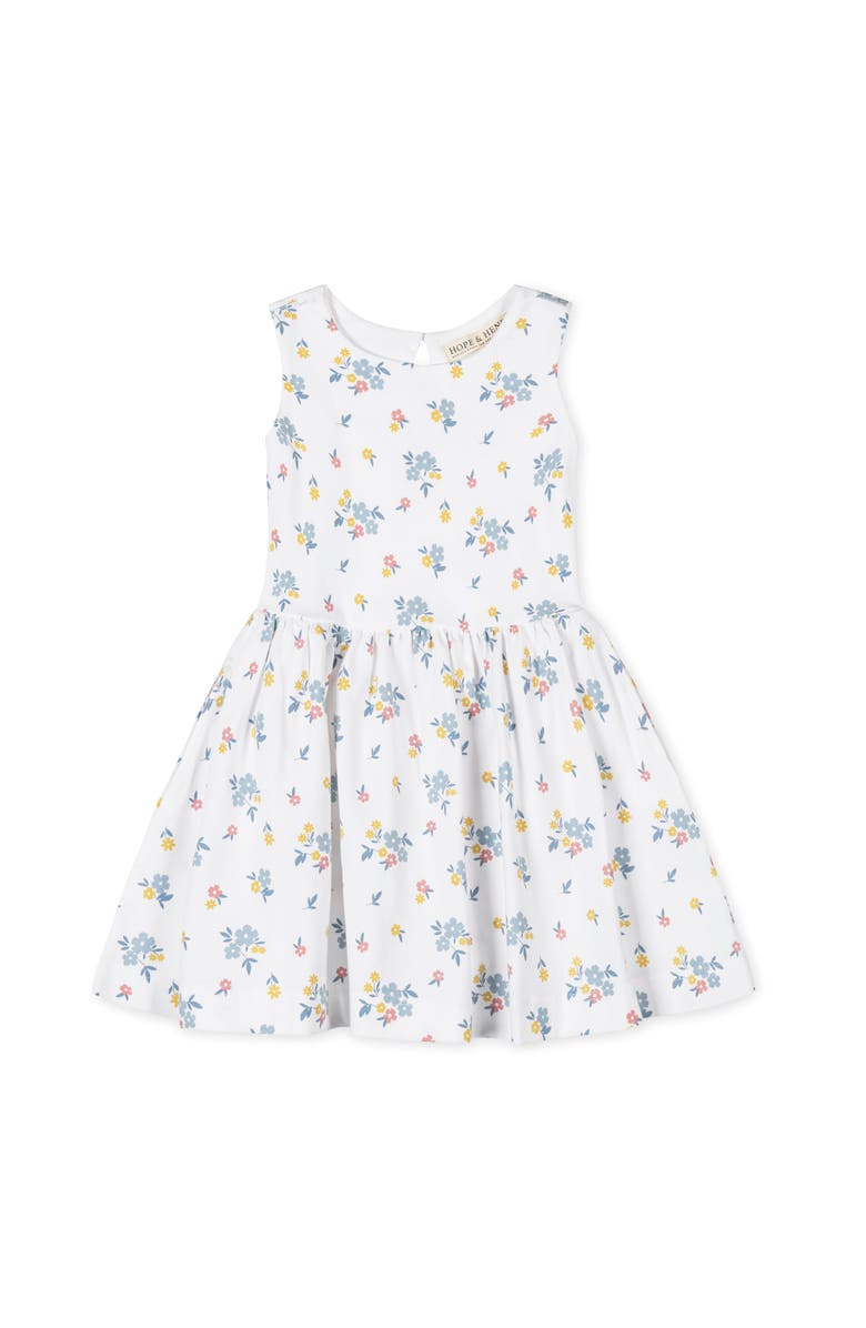 Hope & Henry Kids' Organic Sleeveless Knit Tank Dress, Main, color, Sunlit Multi Floral