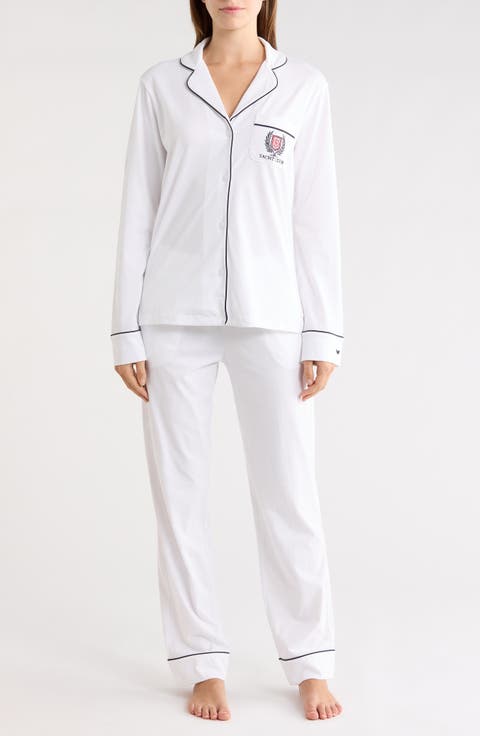 Yacht Club Embroidery Pima Cotton Pajamas