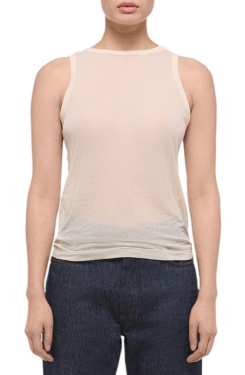 Reversible Sheer Cotton Tank Top