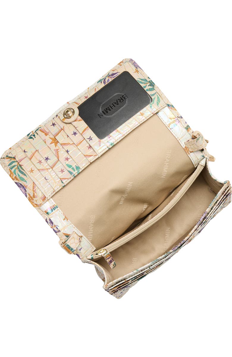 Brahmin Minuette Croc Embossed Printed Leather Crossbody Bag, Alternate, color,