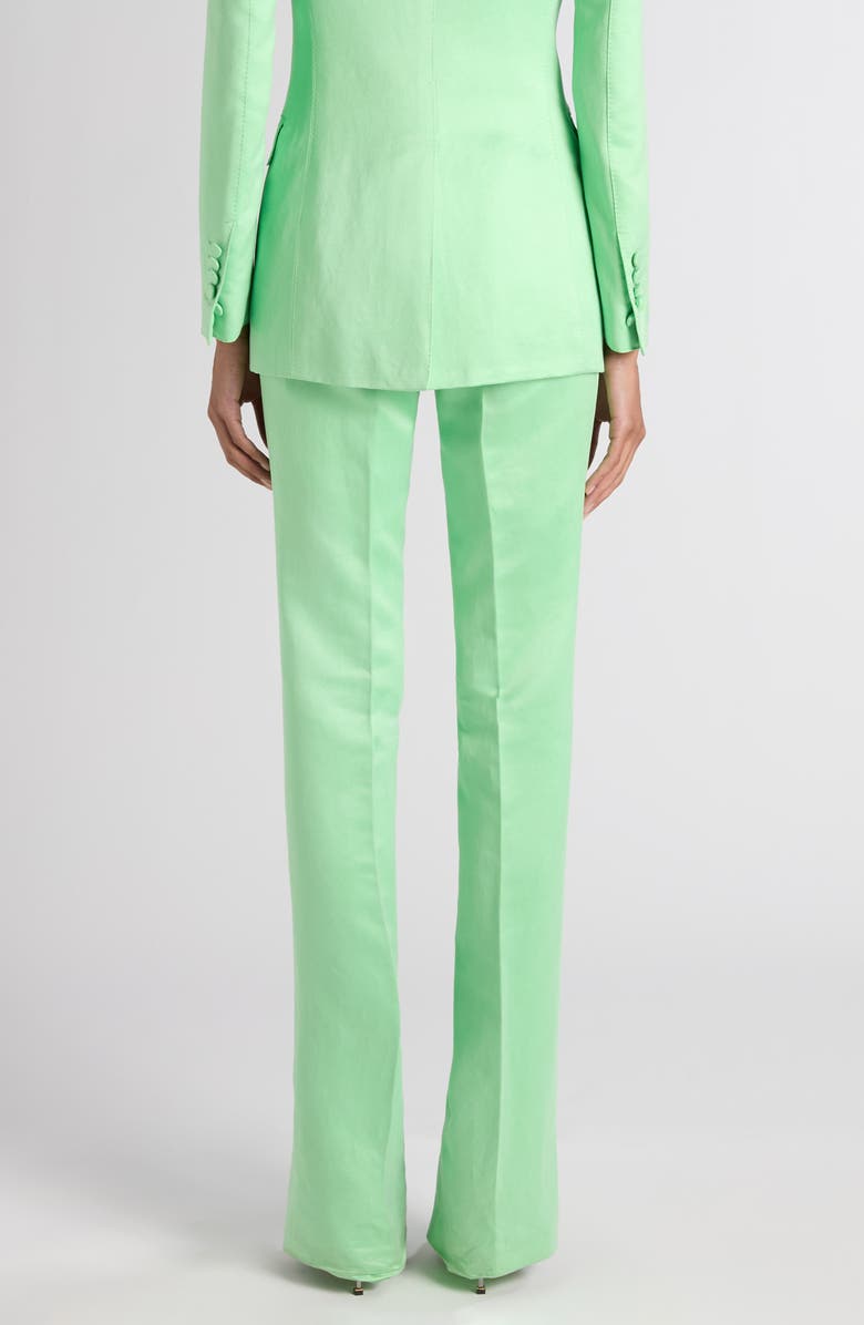 TOM FORD Washed Duchesse Satin Trousers, Alternate, color, Summer Green