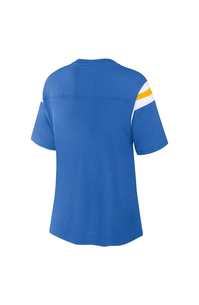 FANATICS Women's Fanatics Branded Powder Blue Los Angeles Chargers Earned Stripes T-Shirt, Alternate, color, 