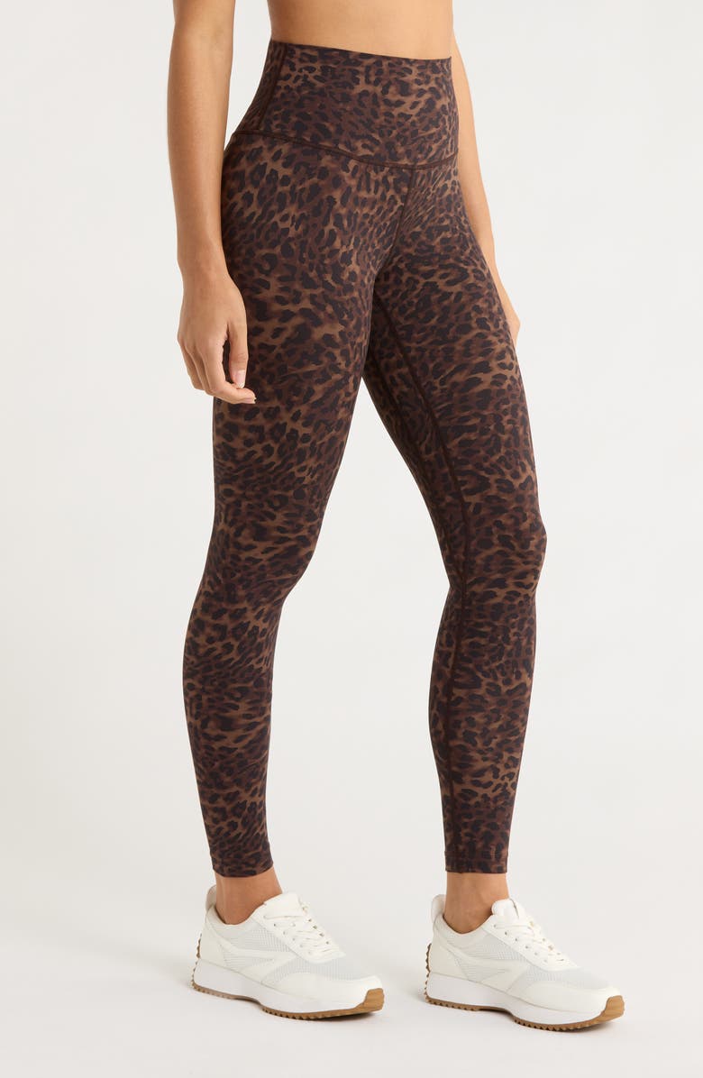 MPG Print Sculpt Leggings, Alternate, color, Caribou Leopard