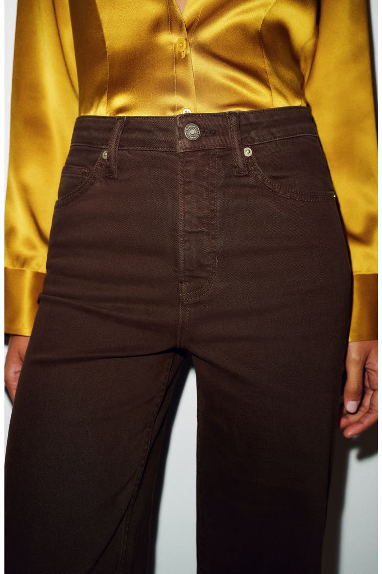 Bex Super Stretch High Waist Wide Leg Jeans, Alternate, color, MOLE