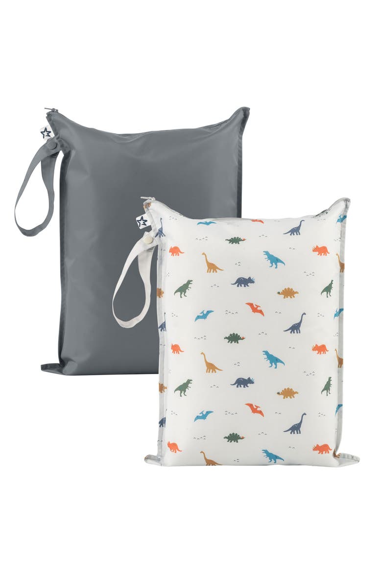 Mess-Proof Waterproof Washable Baby/Toddler Wet Bags - Solids, Main, color, Dinosaur