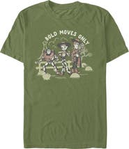 Toy Story 5 Men's Toy Story 5 Bold Moves Only Graphic T-Shirt