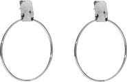 ARGENTO VIVO Hammered Frontal Hoop Earrings