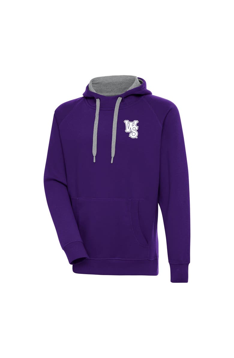 ANTIGUA Men's Antigua Purple Winston-Salem Dash Victory Pullover Hoodie, Main, color,