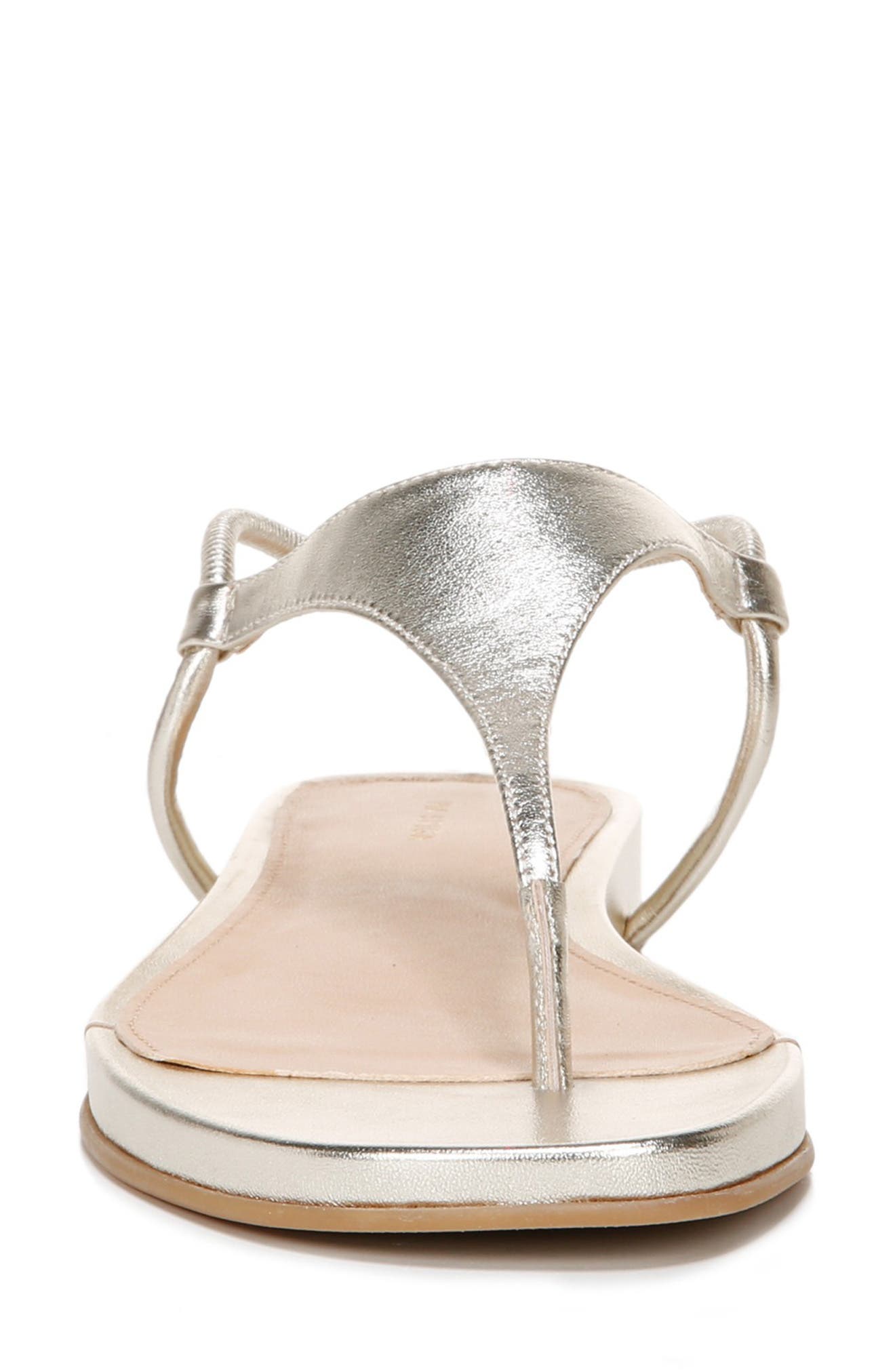 Pixey Wedge Sandal, Alternate, color, GOLD LEATHER