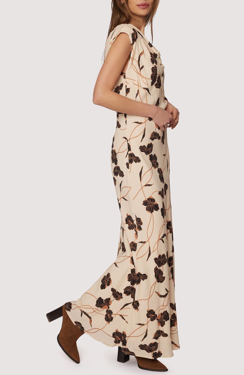 Lost + Wander Echoes of Romance Floral Maxi Dress, Alternate, color, Cream Floral