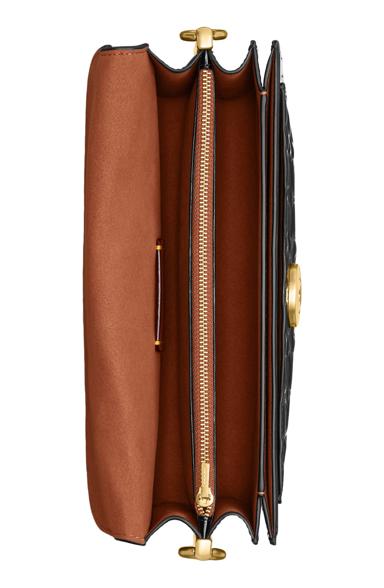 COACH Tabby 26 Signature Patent Leather Shoulder Bag, Alternate, color, 