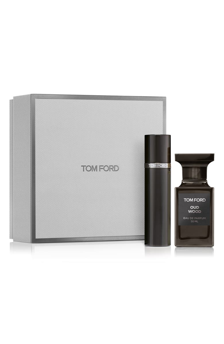 TOM FORD Private Blend Oud Wood Eau de Parfum & Atomizer Set USD $443 Value, Main, color,