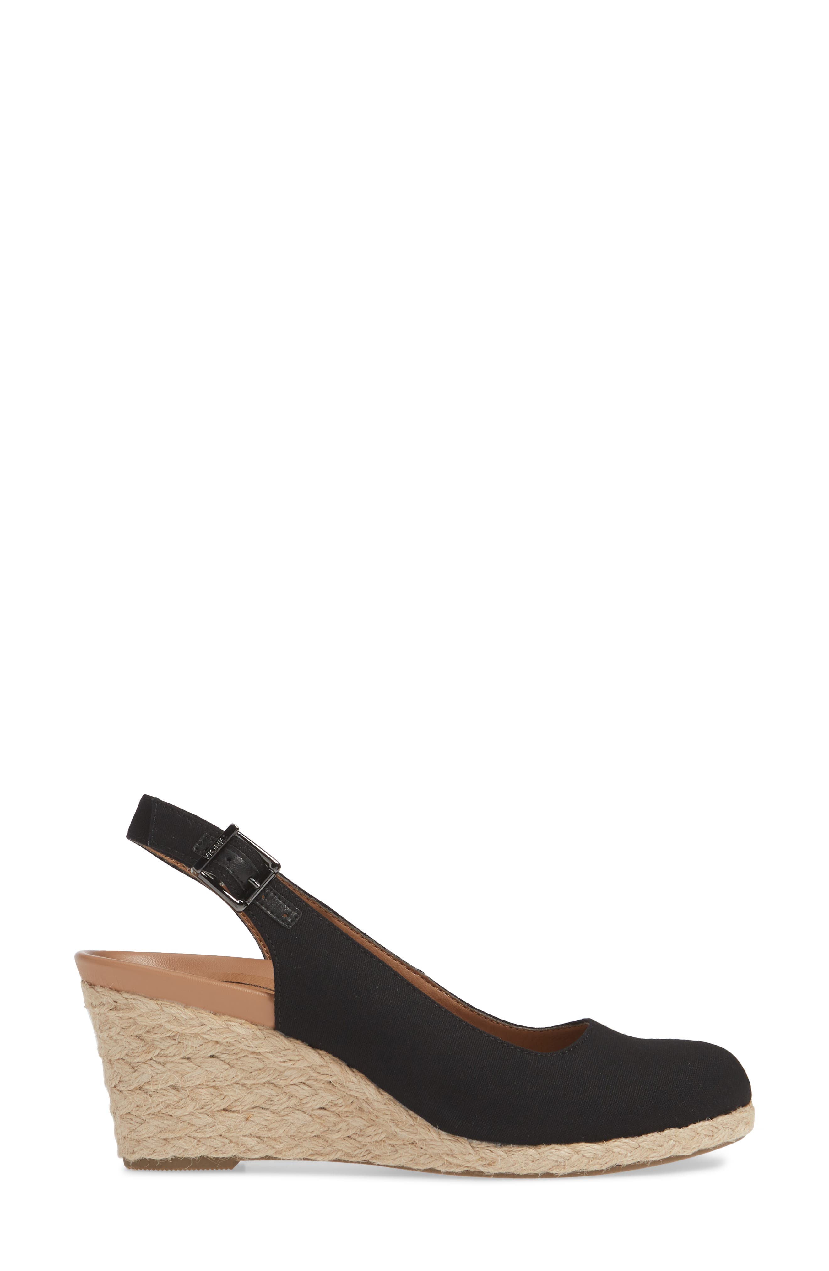 Vionic Coralina Orthaheel<sup>®</sup> Espadrille Wedge Slingback Sandal, Alternate, color, 