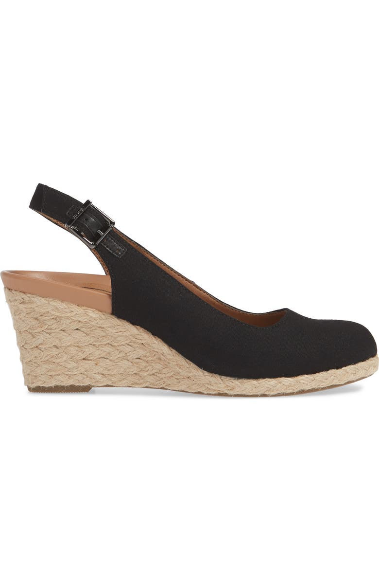 Vionic Coralina Orthaheel<sup>®</sup> Espadrille Wedge Slingback Sandal, Alternate, color,