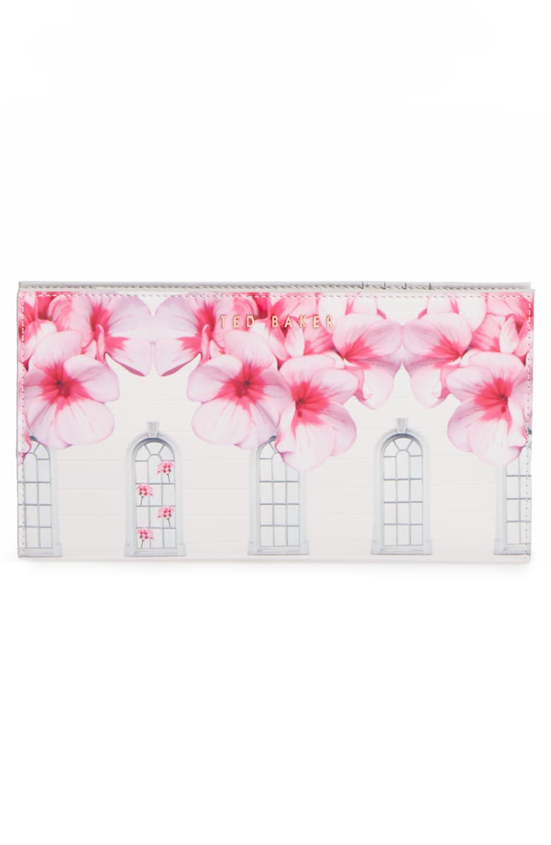 Ted Baker London Window Box Leather Travel Wallet, Alternate, color, 