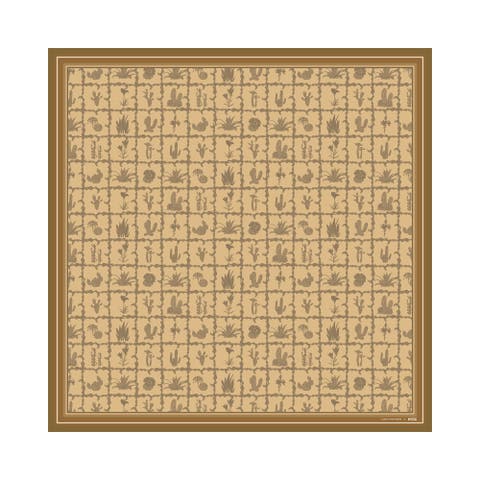 x NYBG "Oasis Charms" Silk Square Scarf