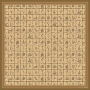 Lost Pattern x NYBG "Oasis Charms" Silk Square Scarf
