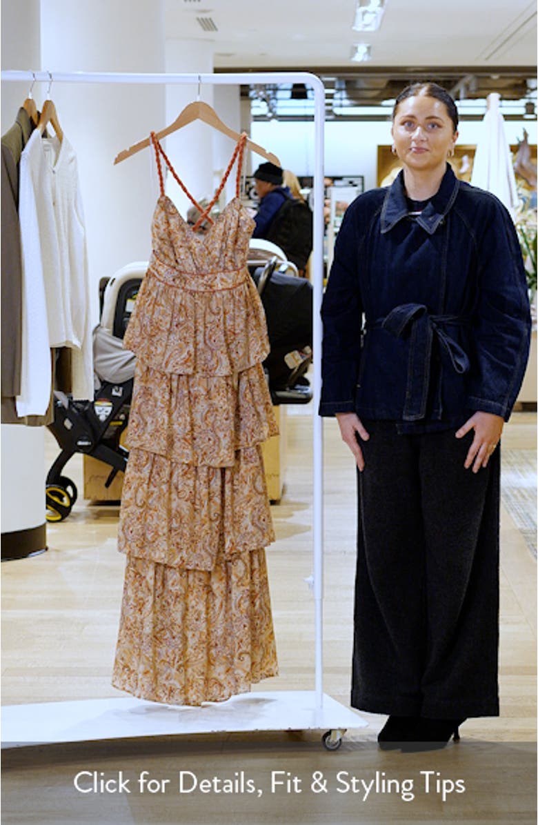 Tiered Open Back Maxi Dress, sales video thumbnail