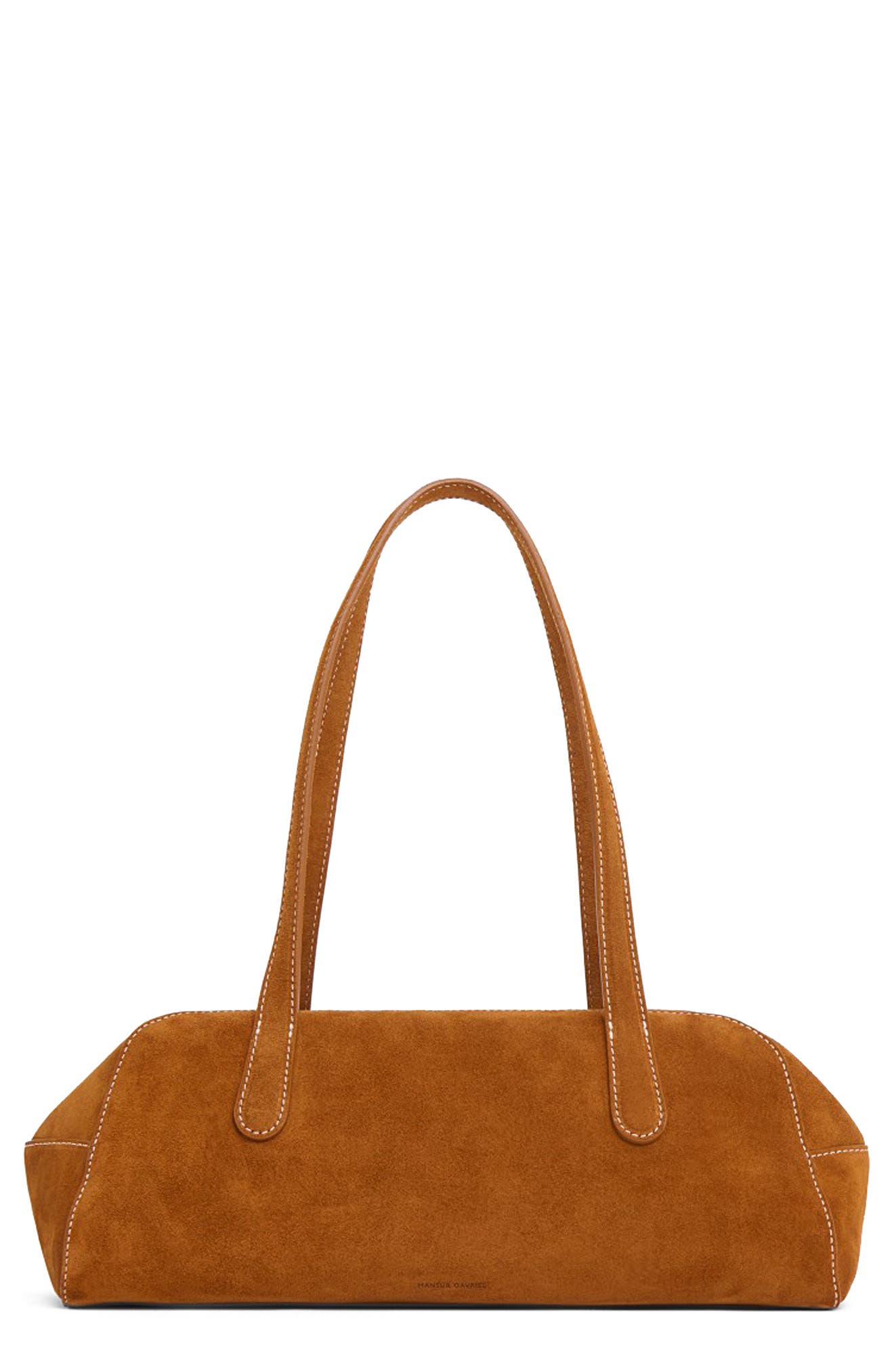 Mansur Gavriel Helios Suede Shoulder Bag, Main, color, 
