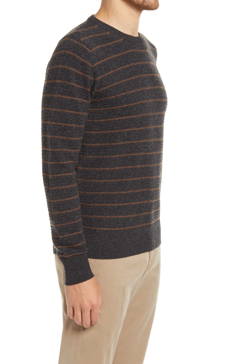 Billy Reid Stripe Crewneck Sweater, Alternate, color,
