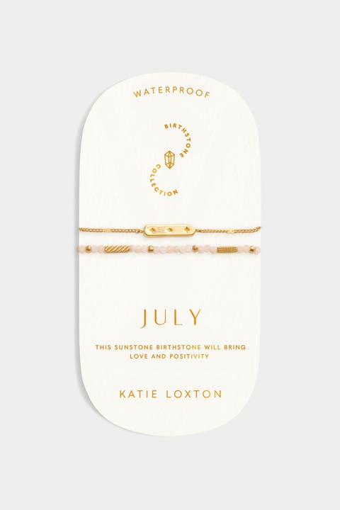 Birthstone Bracelet 'July' in Sunstone