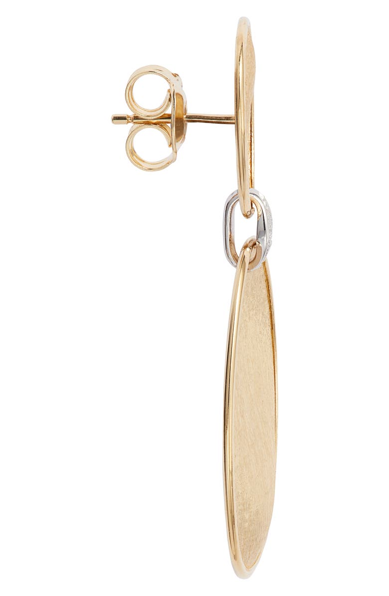 Marco Bicego Lunaria Diamond Drop Earrings, Alternate, color, Yellow/White Gold