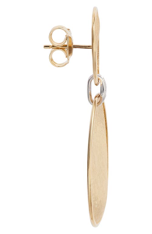Marco Bicego Lunaria Diamond Drop Earrings In Gold