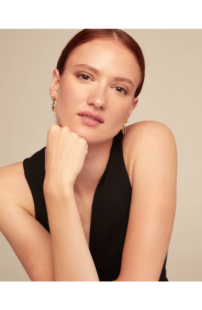 UNODE50 Drop Earrings, Alternate, color, Gold